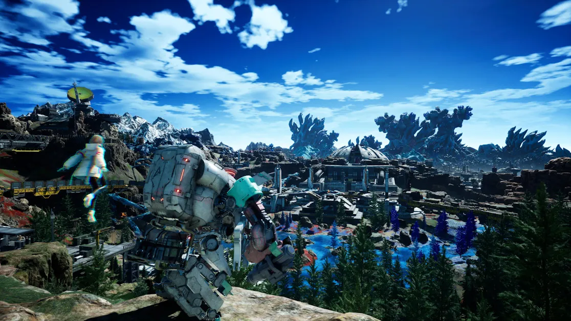 A beautiful, postapocalyptic world to explore in Synduality: Echo of Ada.