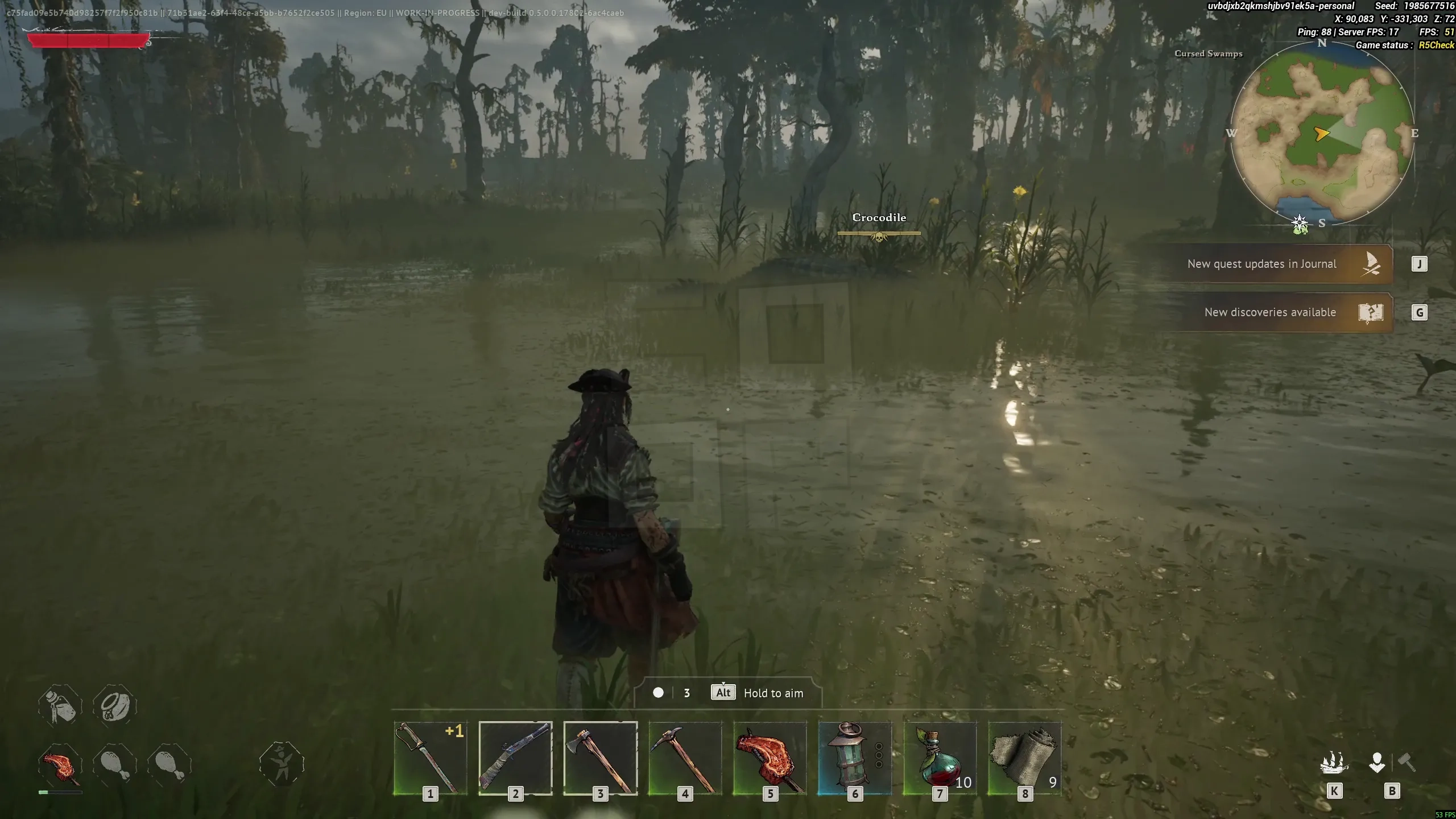 The swamp biomes had some... surprises. The swamp biomes had some... surprises.