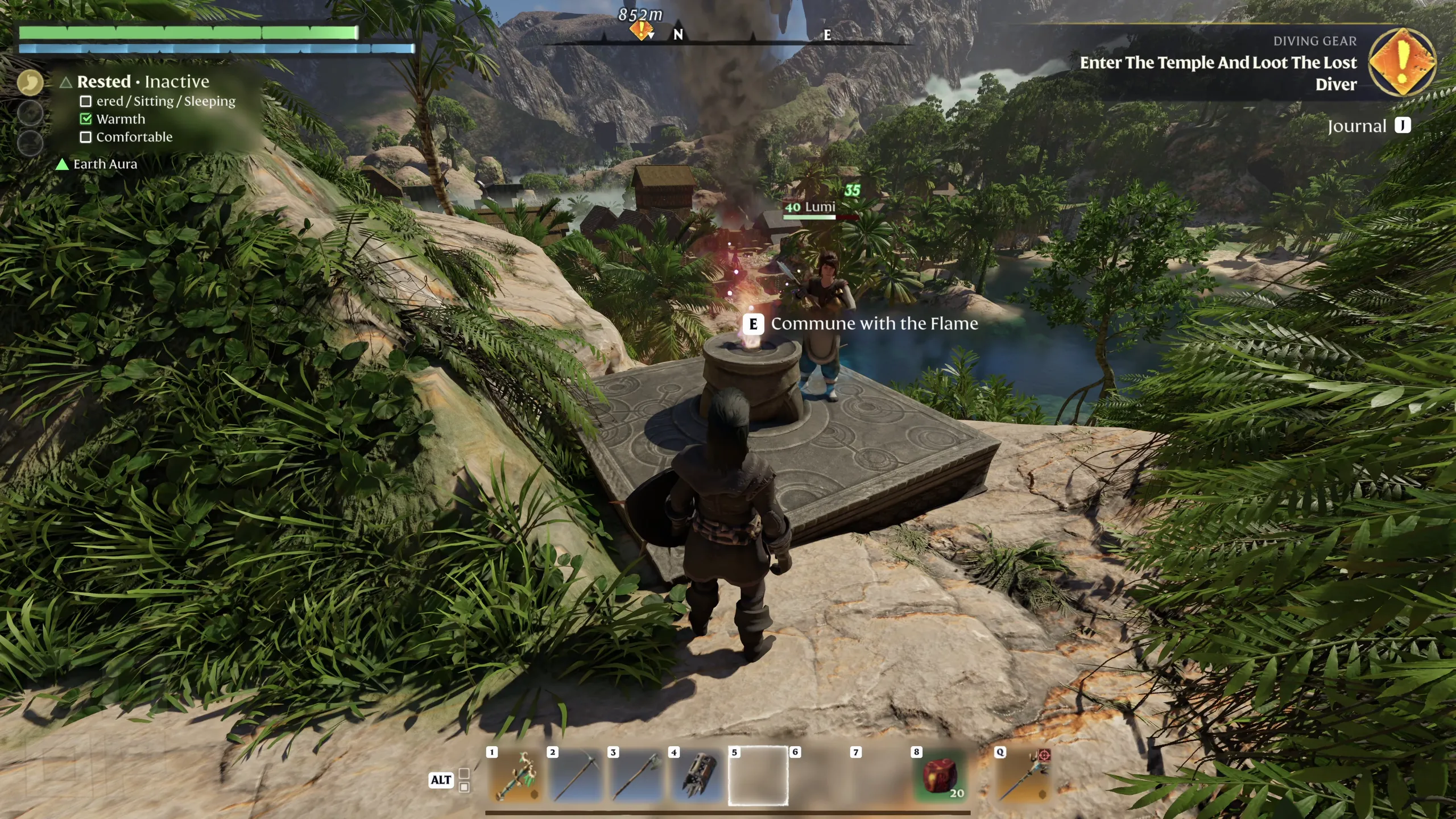 Flame Altars are not only the heart of your base, but progression check-points and co-op meeting points, too!