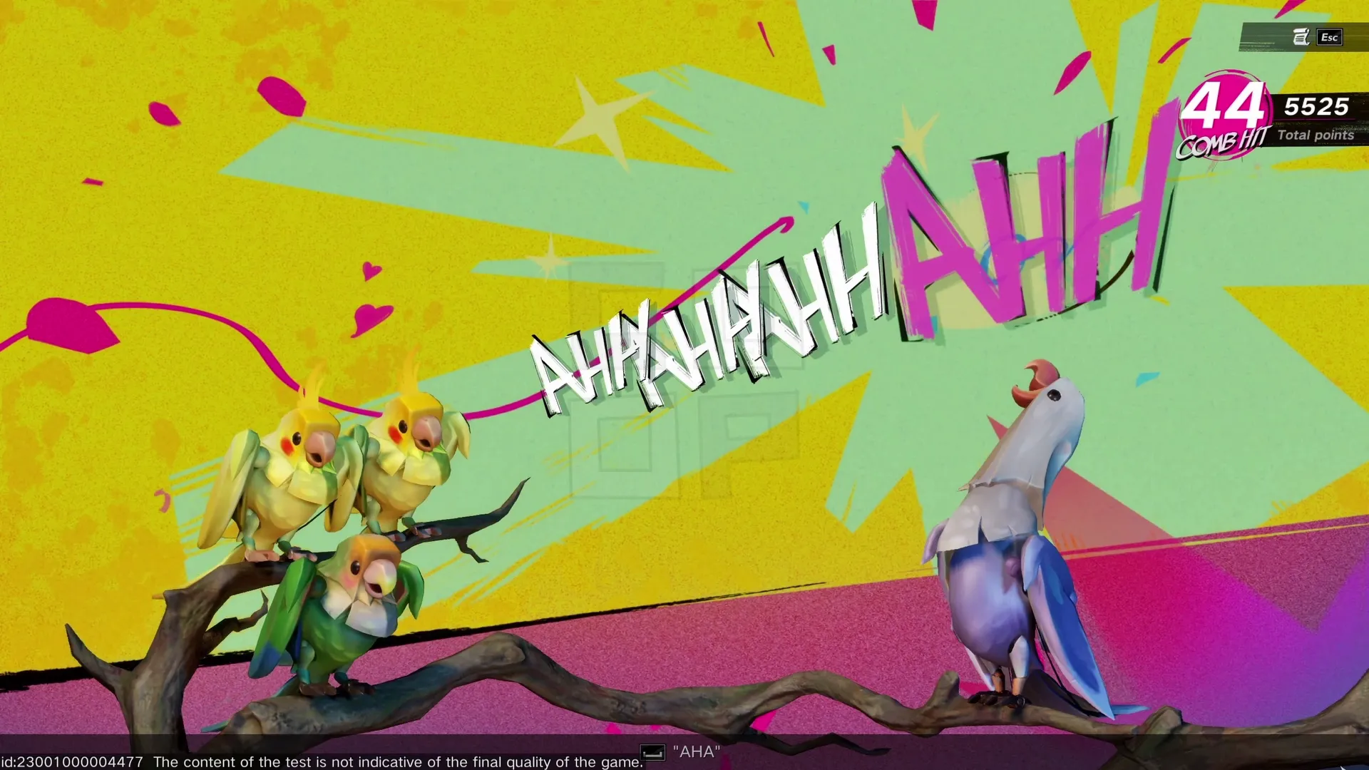 A rythm-minigame called 'Noisy Parrot' A rythm-minigame called 'Noisy Parrot'
